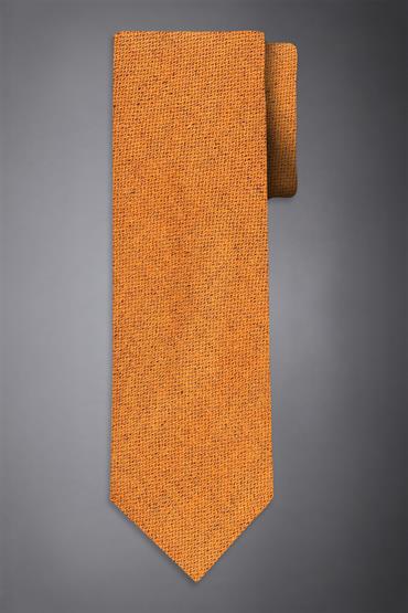 WOOL BLEND TIE ORANGE