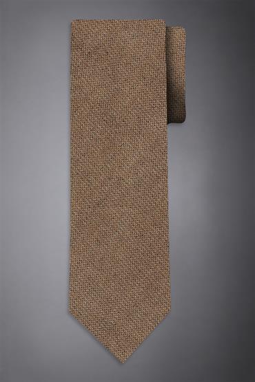 WOOL BLEND TIE TAUPE