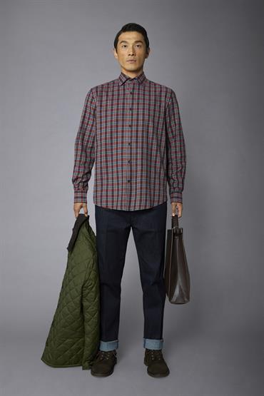 FRENCH COLLAR BAGGY FIT DK RED