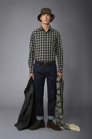 FRENCH COLLAR BAGGY FIT DK GREY