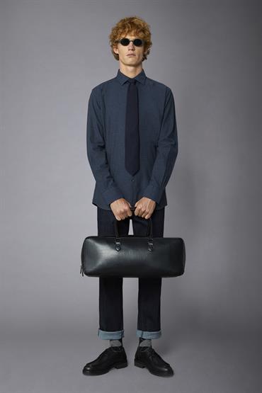 FRENCH COLLAR BAGGY FIT DK INDIGO
