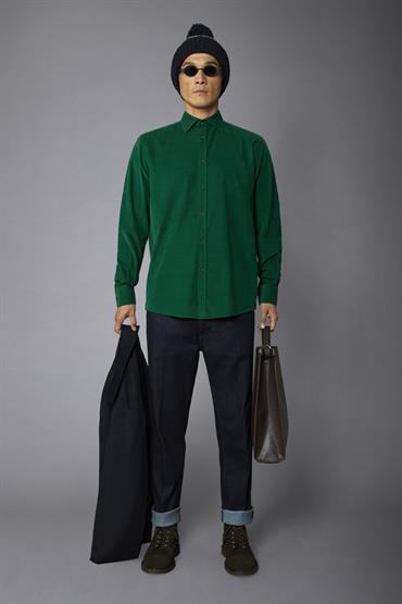 FRENCH COLLAR BAGGY FIT GREEN