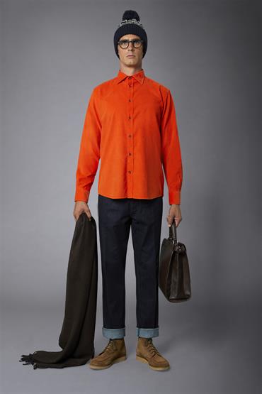 FRENCH COLLAR BAGGY FIT ORANGE