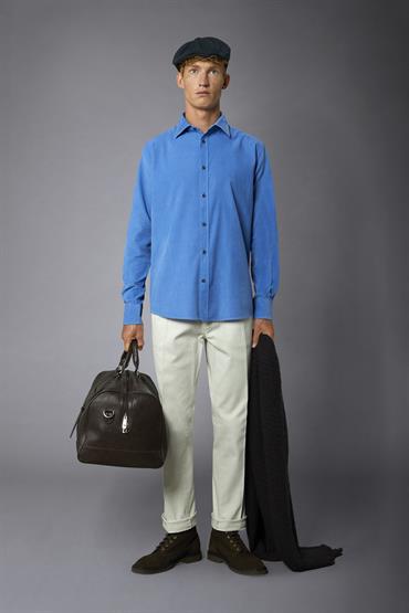 FRENCH COLLAR BAGGY FIT SKY