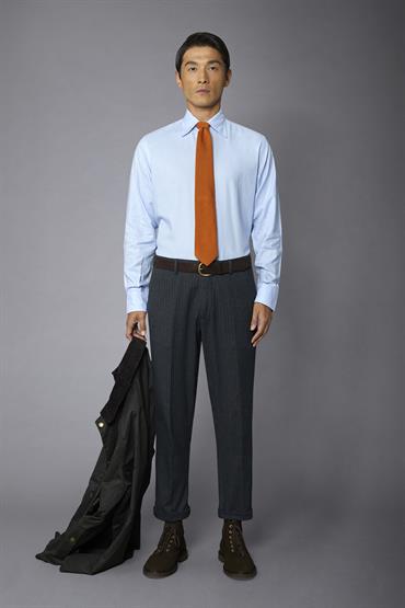 BUTTON DOWN BAGGY FIT LT SKY