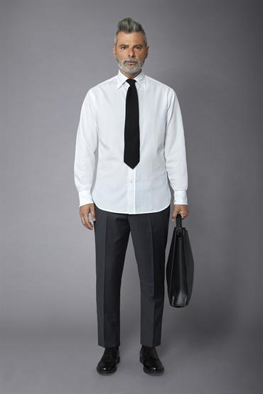 BUTTON DOWN BAGGY FIT WHITE