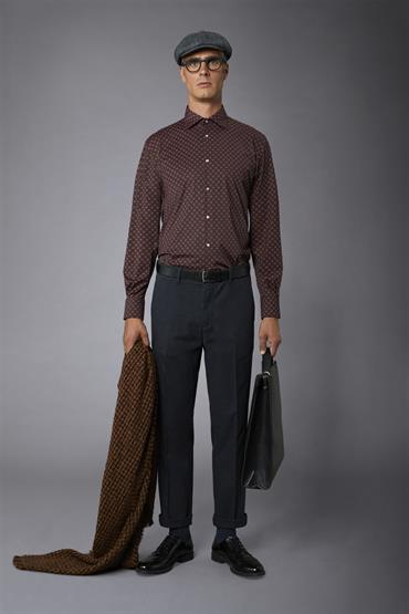 FRENCH COLLAR BAGGY FIT BORDEAUX