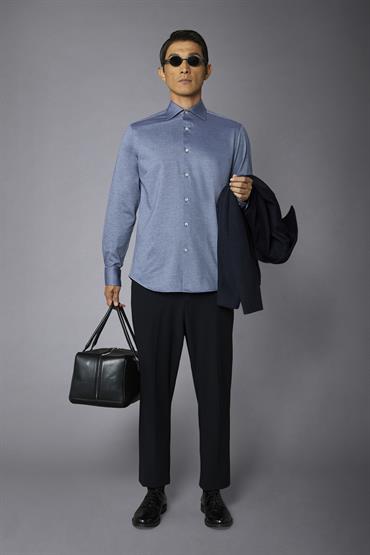 FRENCH COLLAR BAGGY FIT DENIM
