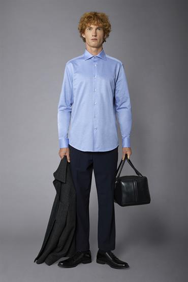 FRENCH COLLAR BAGGY FIT SKY