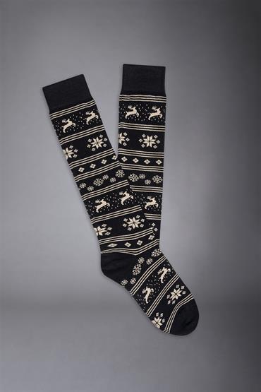 SOCKS CREAM/  BLUE