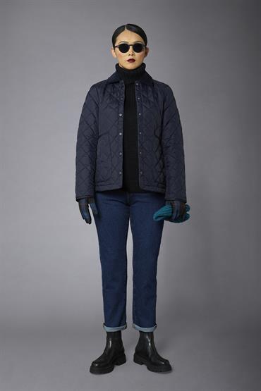 QUILTED JACKET BLUE