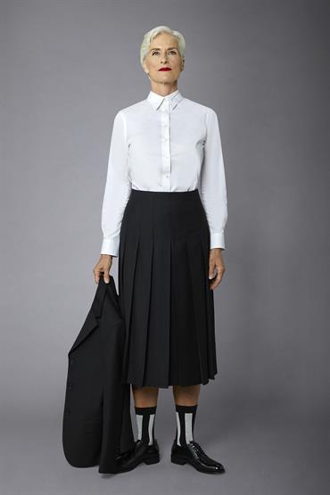 PLEATED SKIRT BLACK