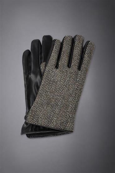 HERRINGBONE GLOVES BEIGE