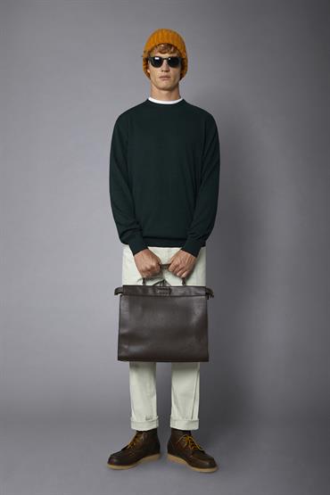 ROUND NECK SWEATER FOREST GREEN