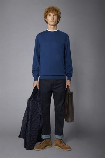 ROUND NECK SWEATER ROYAL