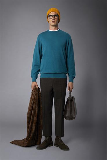 ROUND NECK SWEATER TORQUOISE
