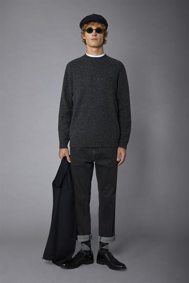 ROUND NECK DK GREY