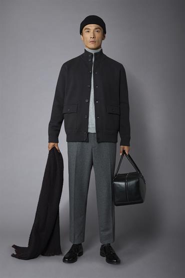 KNITTED JACKET ANTHRACITE