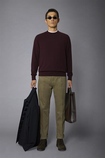 ROUND NECK SWEATER BORDEAUX