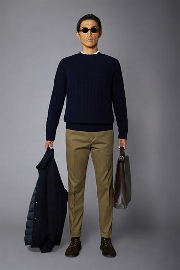 ROUND NECK DK BLUE