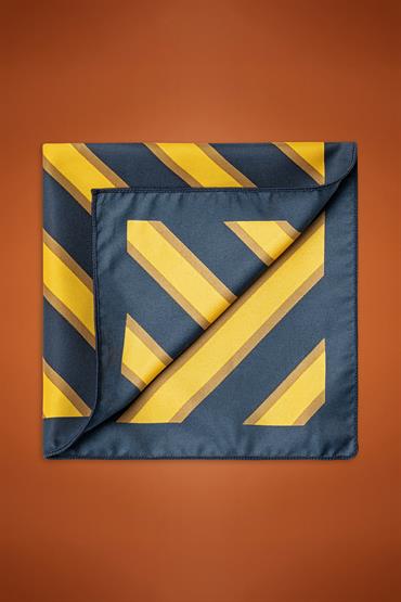 POCHETTE 30X30 BLUE/ YELLOW