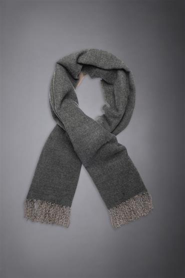 SHAWL 70X190 CM DK GREY/ BEIGE