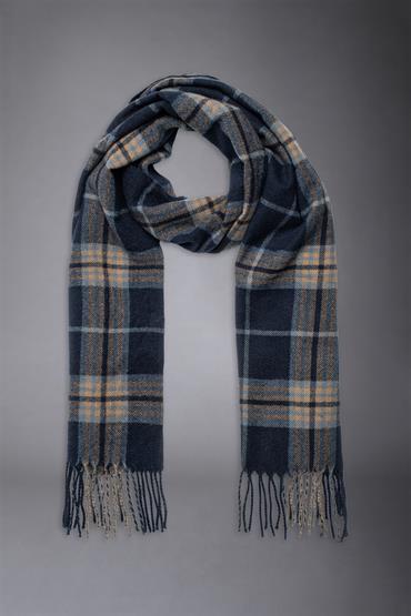 SHAWL 36 X 180 CM BLUE