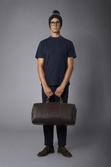 T-SHIRT HIGH NECK DK BLUE