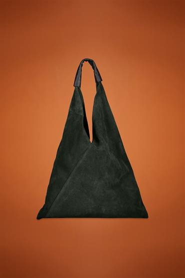SUEDE BAG FOREST GREEN