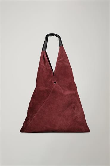 SUEDE BAG PLUM