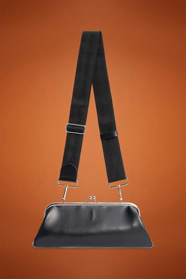 ECOLEATHER CLUTCH BLACK