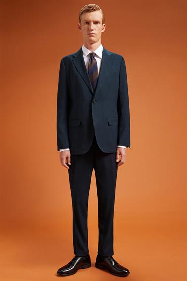 NOTCH SINGLE BREASTED SUIT BLUE