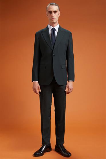 NOTCH SINGLE BREASTED SUIT GREEN