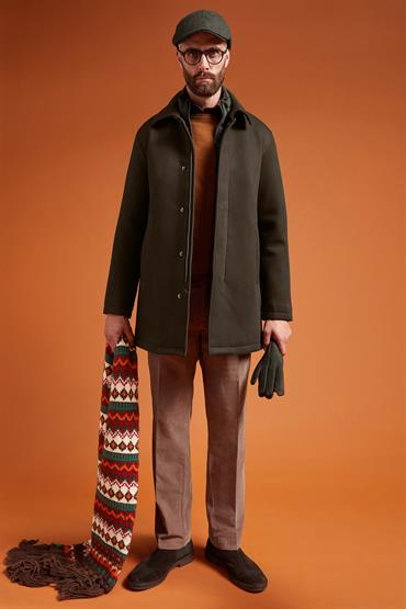 PADDED COAT WITH INNER FAKE VEST