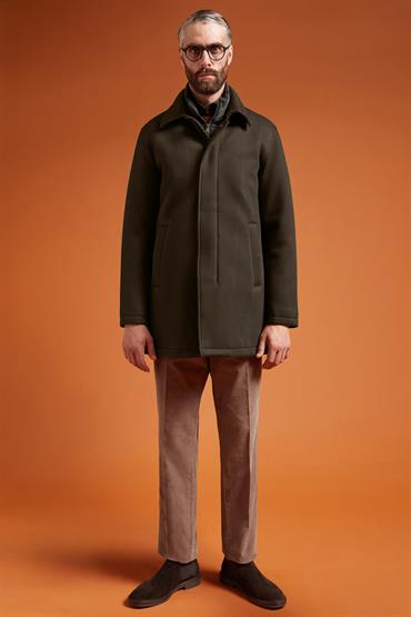 PADDED COAT WITH INNER FAKE VEST MILITARY