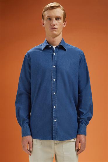 CLASSIC COLLAR REGULAR FIT DENIM