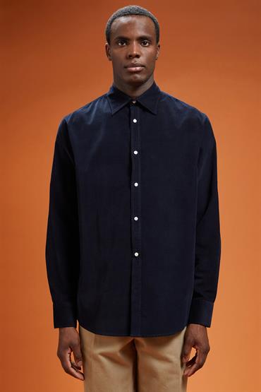 CLASSIC COLLAR REGULAR FIT DK BLUE