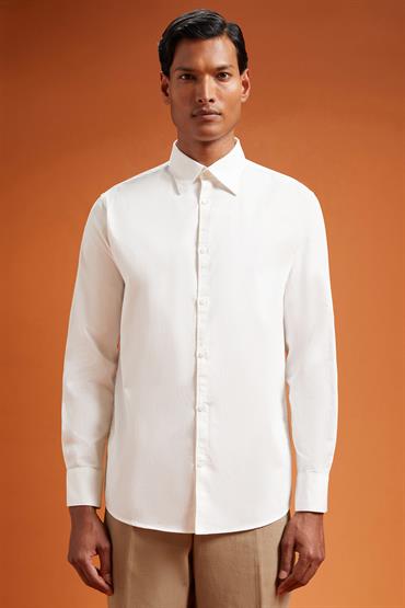 CLASSIC COLLAR REGULAR FIT CREAM