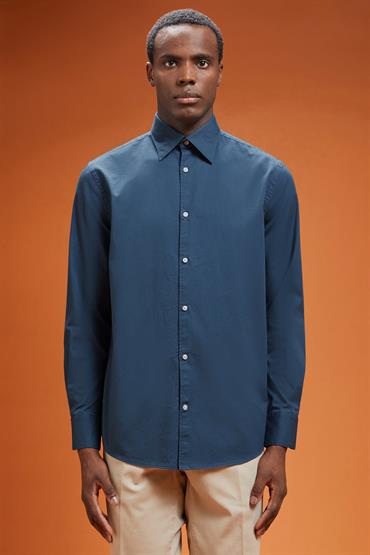 CLASSIC COLLAR REGULAR FIT INDIGO