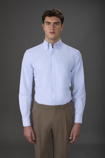 BUTTON DOWN COLLAR REGULAR FIT LT SKY