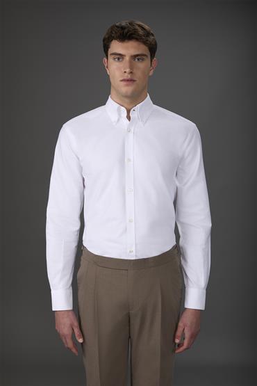 BUTTON DOWN COLLAR REGULAR FIT WHITE