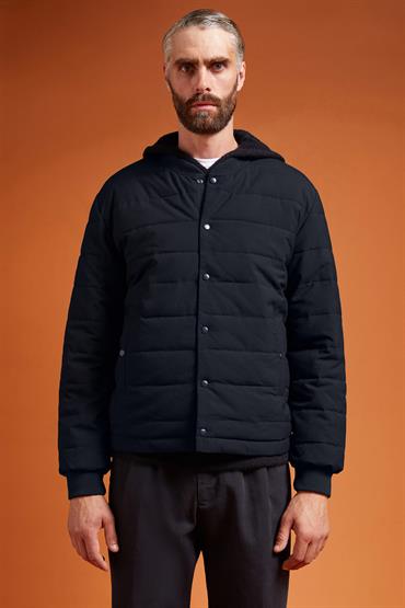 PADDED JACKET DOUBLE FACE DK BLUE
