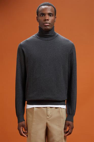 TURTLE NECK SWEATER ANTHRACITE