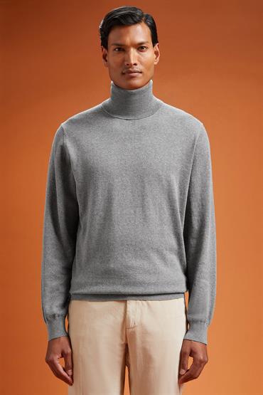 TURTLE NECK SWEATER MD GREY
