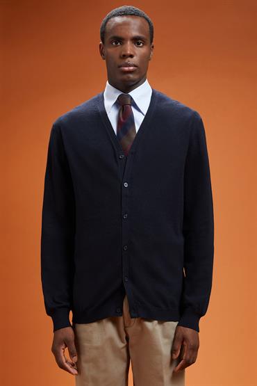 CARDIGAN V-NECK BLUE NAVY