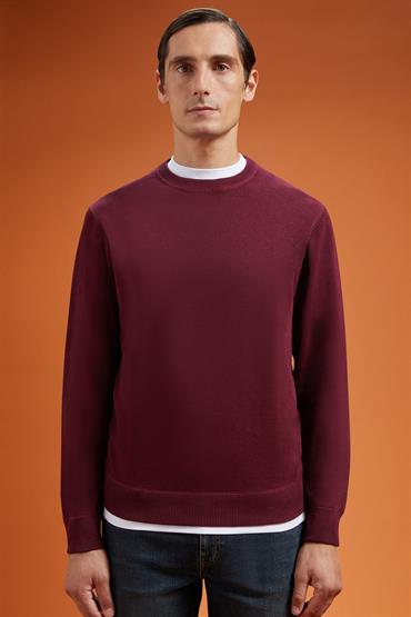 ROUND NECK SWEATER BORDEAUX