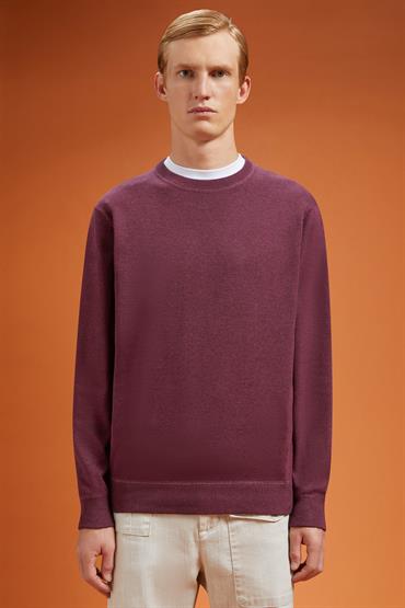 ROUND NECK SWEATER MAUVE