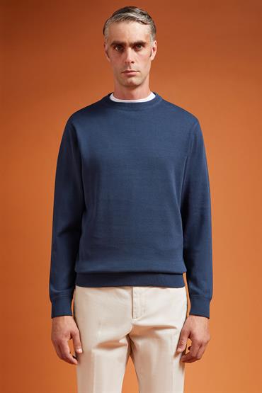 ROUND NECK SWEATER PETROL