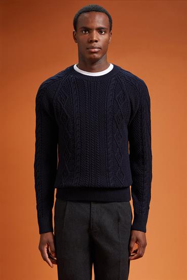ROUNDNECK DK BLUE