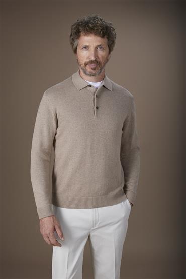 LONG SLEEVES POLO BEIGE
